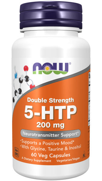 NOW Foods 5-HTP, Double Strength 200 mg