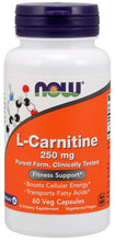 Load image into Gallery viewer, NOW Foods L-Carnitine 250 mg
