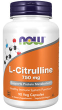 Load image into Gallery viewer, NOW Foods L-Citrulline 750 mg
