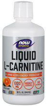 Load image into Gallery viewer, NOW Sports L-Carnitine Liquid 1000 mg, 32 fl. oz.
