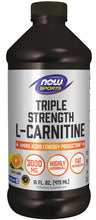 Load image into Gallery viewer, NOW Sports Carnitine, Triple Strength Liquid - 16 fl.oz.
