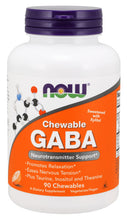 Load image into Gallery viewer, NOW Foods GABA Orange Flavor Chewable
