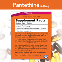 Load image into Gallery viewer, NOW Foods Pantethine 300 mg
