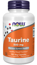 Load image into Gallery viewer, NOW Foods Taurine 500 mg
