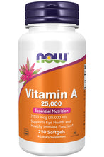 Load image into Gallery viewer, NOW Foods Vitamin A 25,000
