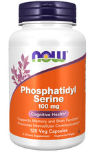 Load image into Gallery viewer, NOW Foods Phosphatidyl Serine 100 mg
