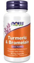 Load image into Gallery viewer, NOW Foods Turmeric &amp; Bromelain
