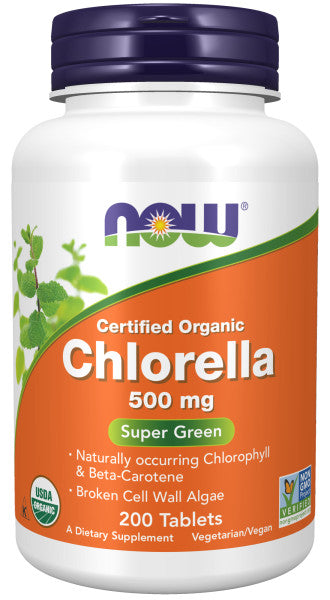 NOW Foods Chlorella 500 mg, Organic