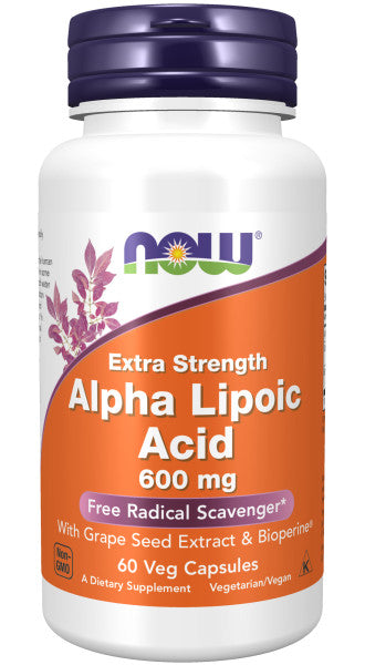 NOW Foods Alpha Lipoic Acid, Extra Strength 600 mg