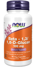 Load image into Gallery viewer, NOW Foods Beta 1,3/1,6- D -Glucan 100 mg
