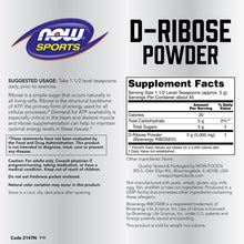 Load image into Gallery viewer, NOW Sports D-Ribose Powder
