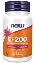 Load image into Gallery viewer, NOW Foods Vitamin E-200 With Mixed Tocopherols
