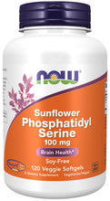 Load image into Gallery viewer, NOW Foods Sunflower Phosphatidyl Serine 100 mg
