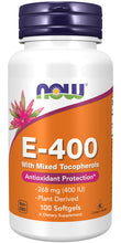 Load image into Gallery viewer, NOW Foods Vitamin E-400 With Mixed Tocopherols
