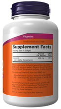 Load image into Gallery viewer, NOW Foods Vitamin E-400 With Mixed Tocopherols
