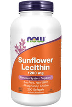 Load image into Gallery viewer, NOW Foods Sunflower Lecithin 1200 mg Soy-Free, Non-GMO
