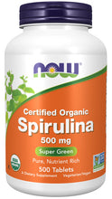 Load image into Gallery viewer, NOW Foods Spirulina 500 mg, Organic
