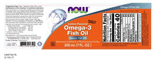 Load image into Gallery viewer, NOW Foods Omega-3 Fish Oil
