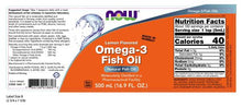 Load image into Gallery viewer, NOW Foods Omega-3 Fish Oil
