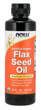 Load image into Gallery viewer, NOW Foods Flax Seed Oil Liquid, Organic
