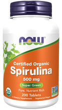 Load image into Gallery viewer, NOW Foods Spirulina 500 mg, Organic
