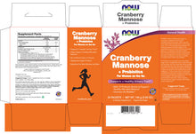 Load image into Gallery viewer, NOW Foods Cranberry Mannose + Probiotics
