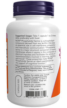 Load image into Gallery viewer, NOW Foods Phosphatidyl Serine 100 mg
