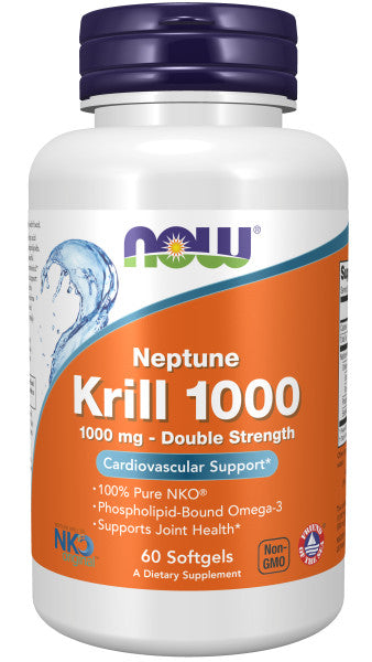 NOW Foods Krill, Double Strength 1000 mg