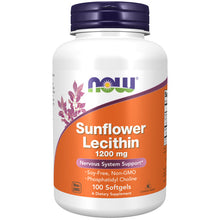 Load image into Gallery viewer, NOW Foods Sunflower Lecithin 1200 mg Soy-Free, Non-GMO
