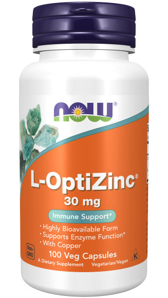 NOW Foods L-OptiZinc® 30 mg