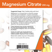 Load image into Gallery viewer, NOW Foods Magnesium Citrate 200 mg
