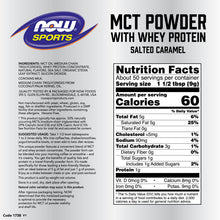 Load image into Gallery viewer, NOW Foods MCT Powder with Whey Protein Flavored
