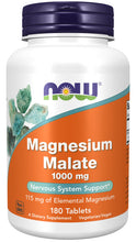 Load image into Gallery viewer, NOW Foods Magnesium Malate 1000 mg
