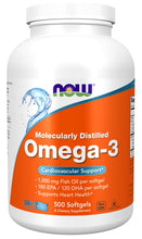 Load image into Gallery viewer, NOW Foods Omega-3, Molecularly Distilled (Softgels)
