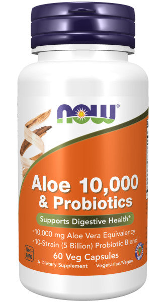 NOW Foods Aloe 10,000 & Probiotics