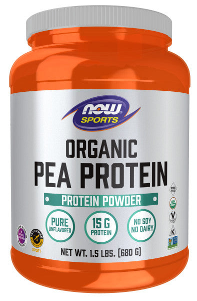 NOW Sports Pea Protein, Organic Powder