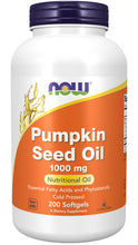 Load image into Gallery viewer, NOW Foods Pumpkin Seed Oil 1000 mg
