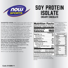 Load image into Gallery viewer, NOW Foods Soy Protein Isolate Flavored 2 lbs.
