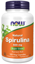 Load image into Gallery viewer, NOW Foods Spirulina, Natural 500 mg
