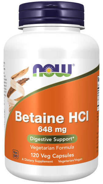 NOW Foods Betaine HCI 648 mg